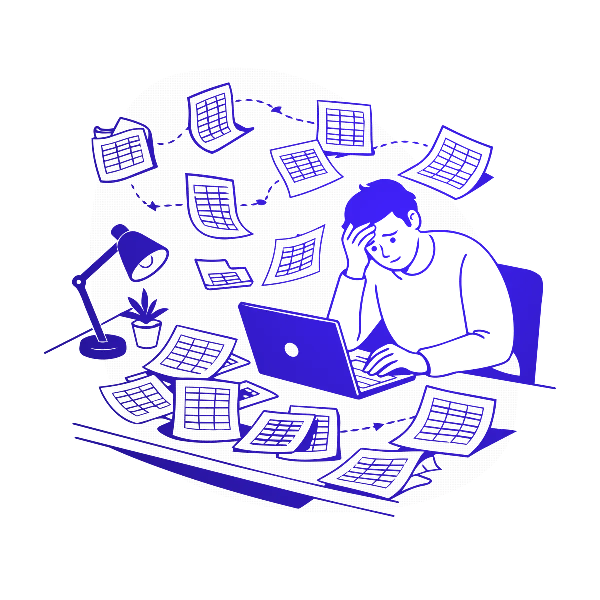 Your old system exports data in fragments